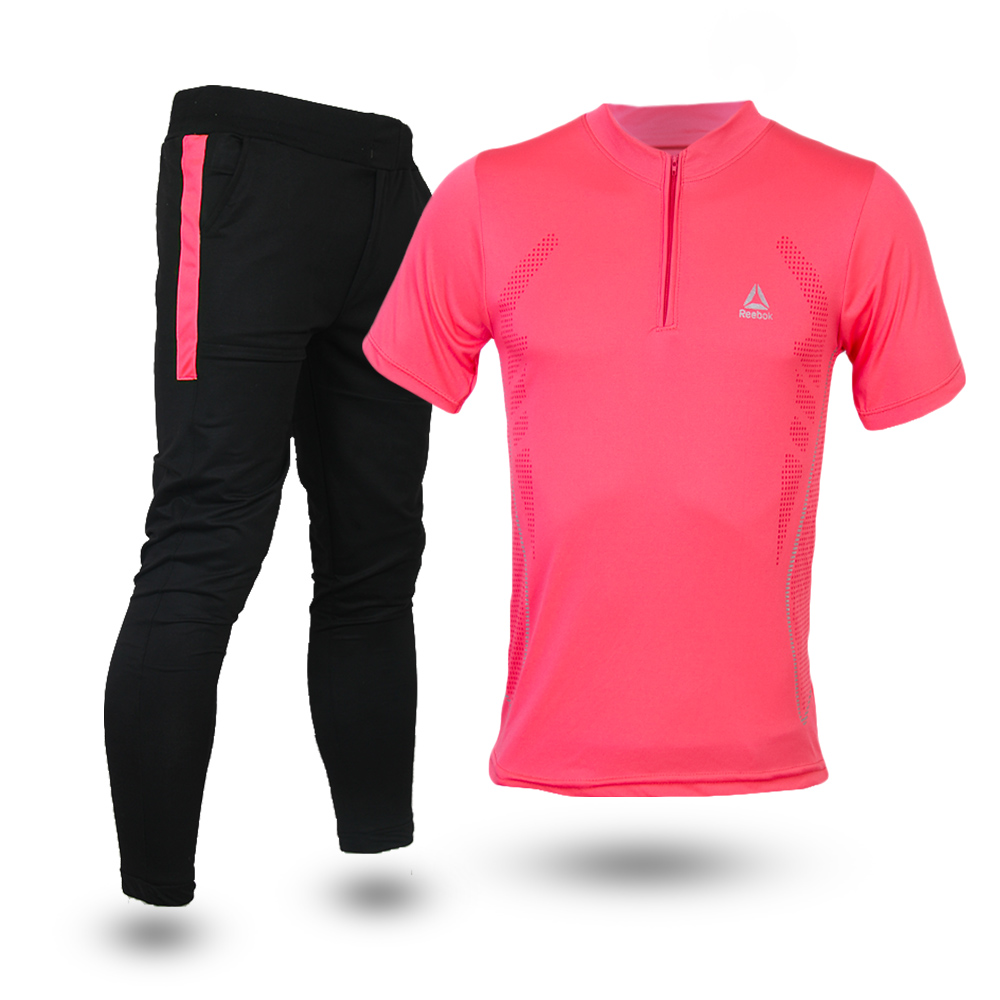 ست تیشرت و شلوارreebokصورتی